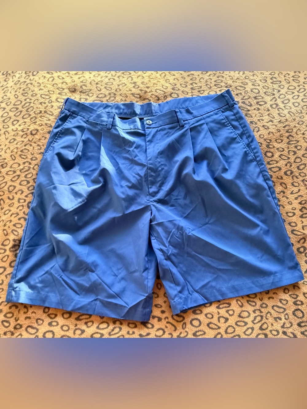 PGA Tour Royal Blue Flat-Front Golf Shorts
